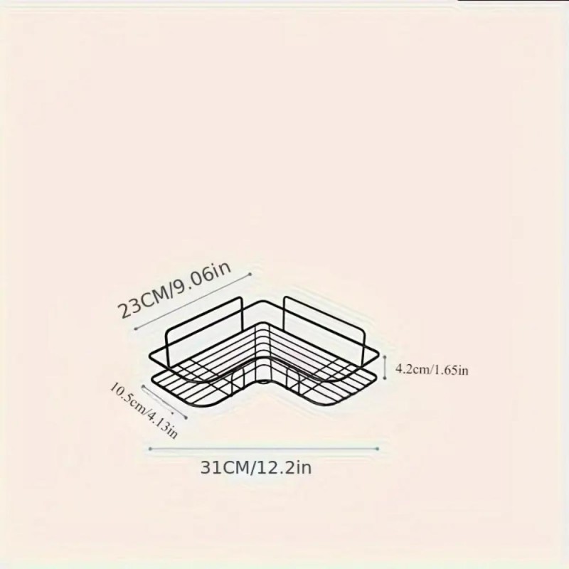 Wall-Mounted Shower Caddy Rack KY4049045