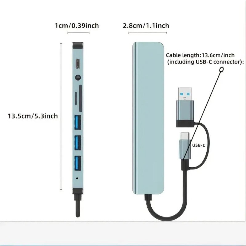 8-in-1 Multi-Function USB Hub YL5176801
