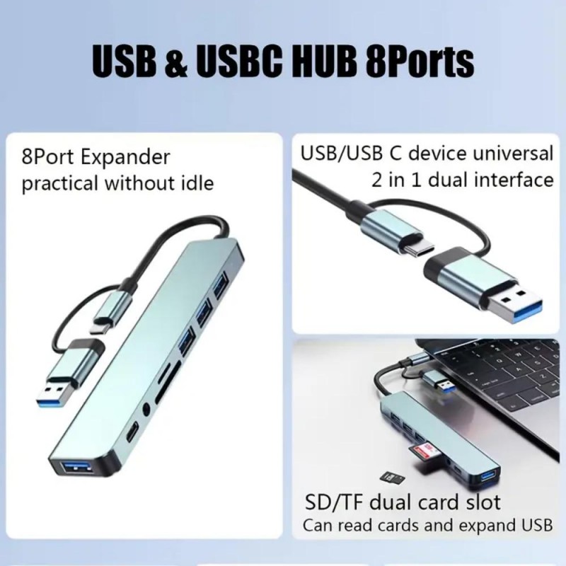 8-in-1 Multi-Function USB Hub YL5176801