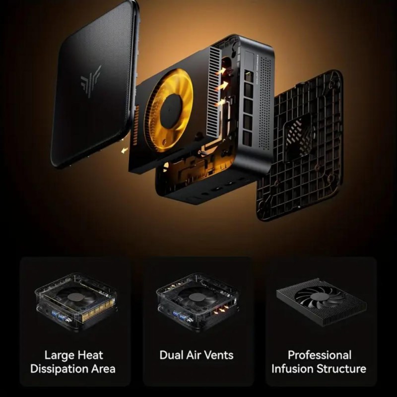 Acemagic Mini PC AMD Ryzen 7 5825U 32GB DDR4 512GB M.2 SSD JM4229739