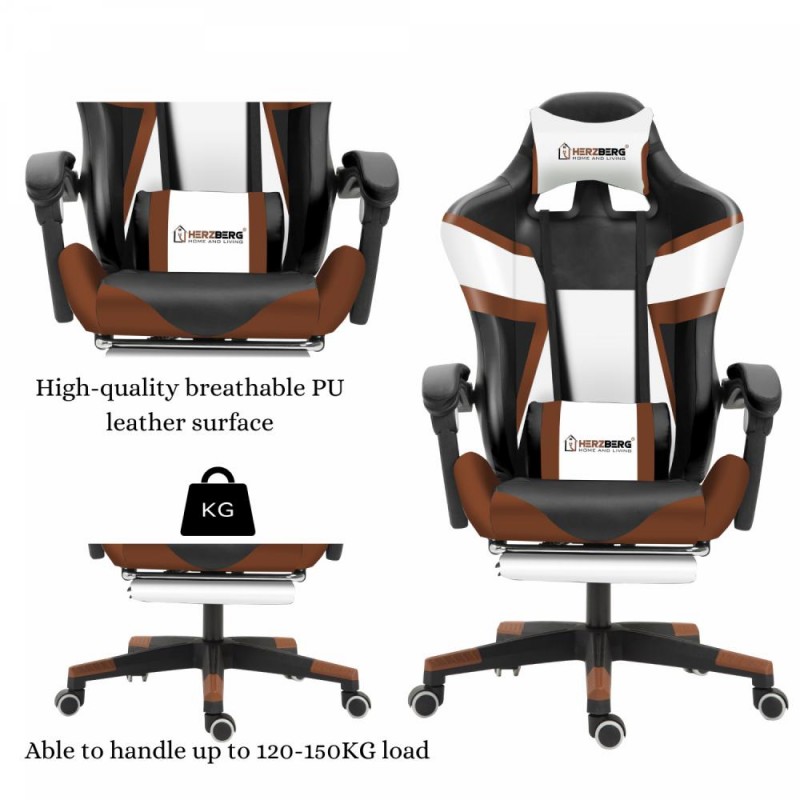 Herzberg Gaming and Office Chair HG-8082Bl