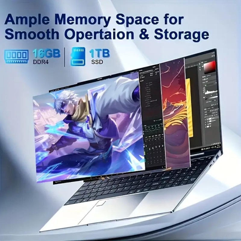 Kebe Laptop 15.6 FHD IPS LCD 16GB DDR4 1TB SSD KX1275450