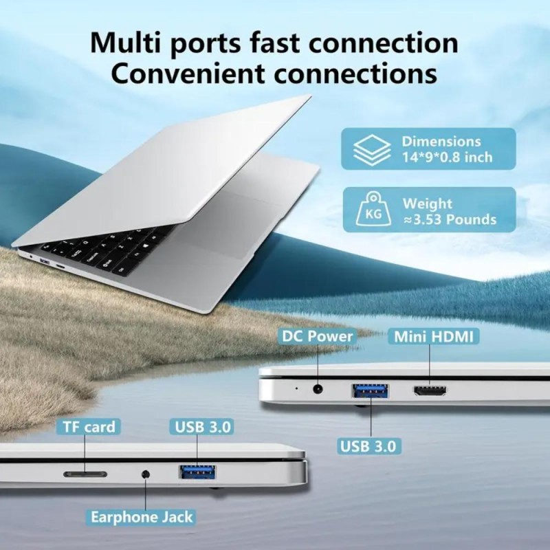 KUU ECOBOOK Laptop 15.6 8GB DDR4 256GB SSD WA178410