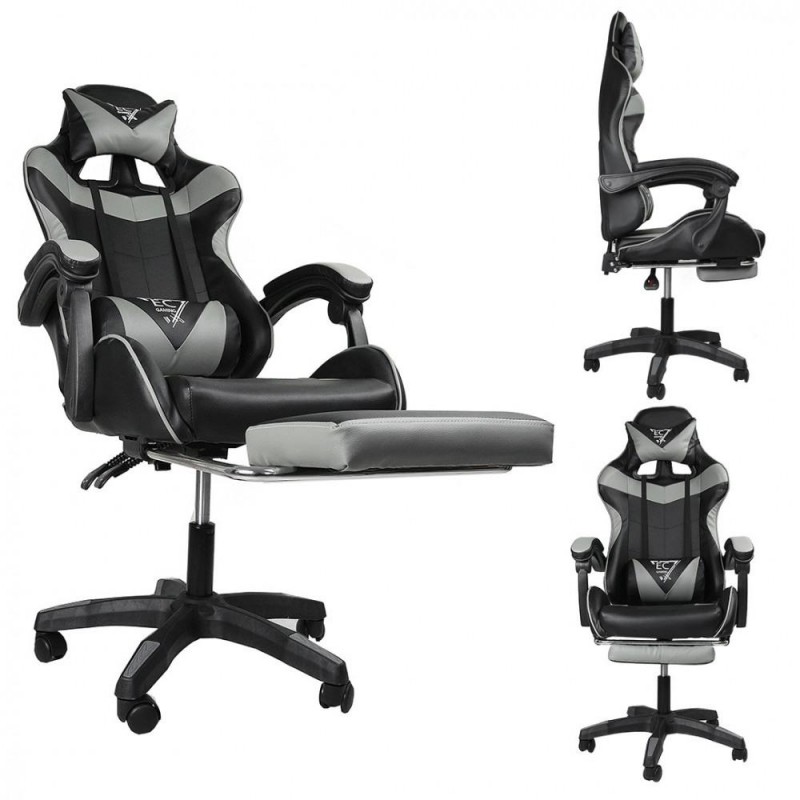 EC gaming chair with footrest KO02CZ