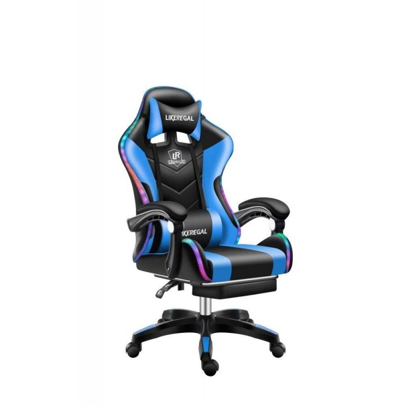 Likeregal 920 LED massage Gaming chair with footrest holm6911Bl