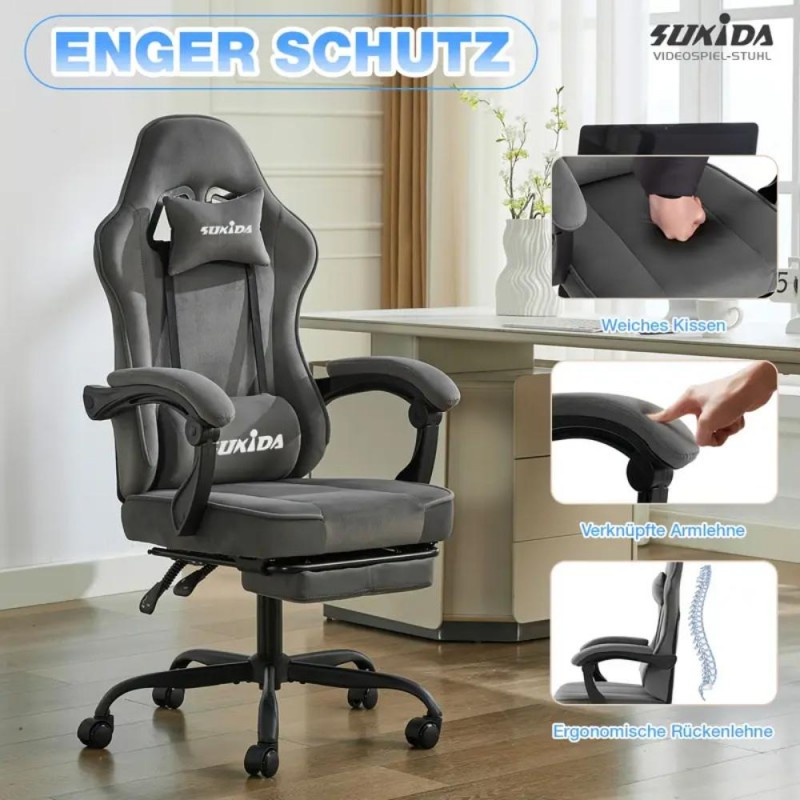 SUKIDA Ergonomic Gaming Chair TY1373541