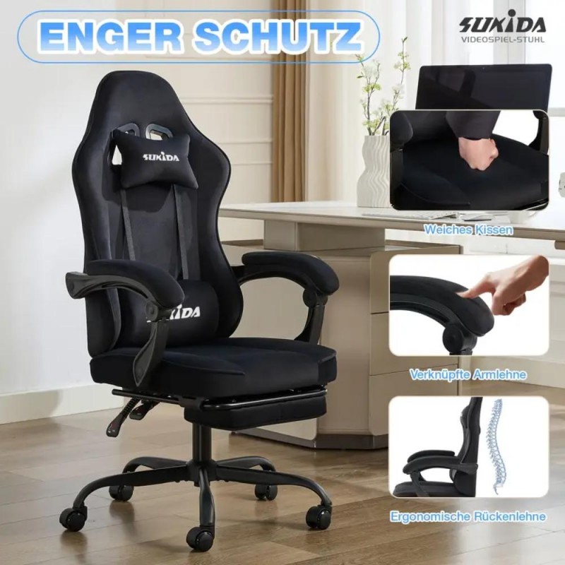 SUKIDA Ergonomic Gaming Chair TY1373541